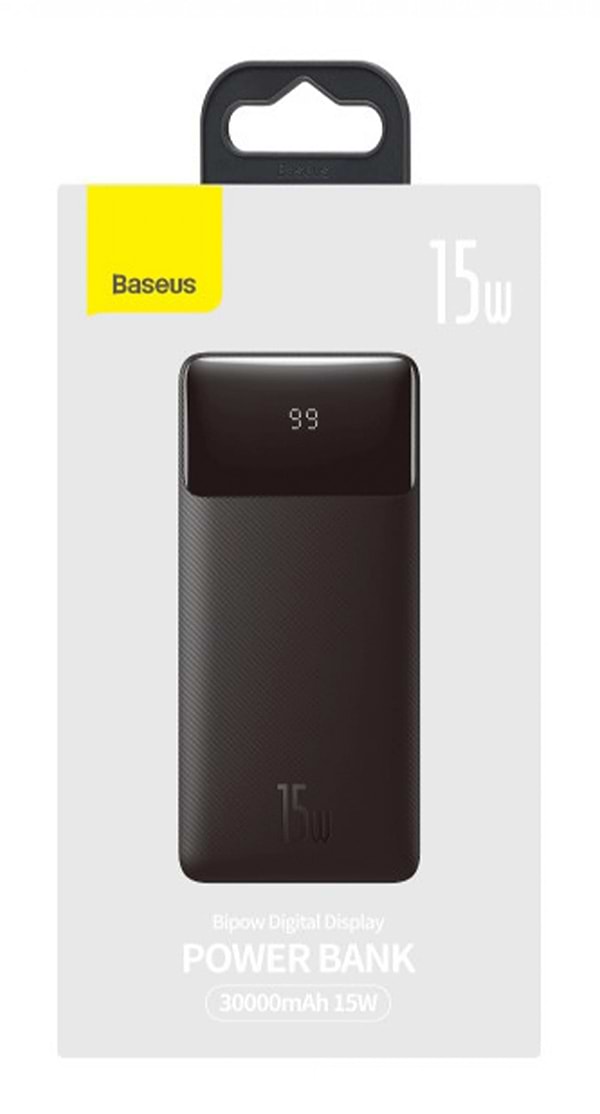 Фото - Батарея мобільна Baseus Bipow Digital Display 30000mAh 15W Black (PPBD050201)