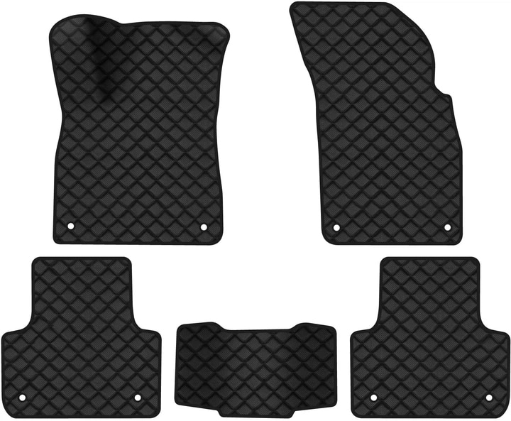 Коврики из экокожи в салон авто EVAtech ECO для Q7 (4M) 5 seats Audi 2015 2 поколение SUV USA AU43765CE5AV8BBB