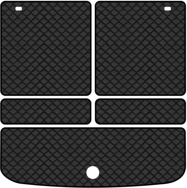 Коврик из экокожи в багажник авто EVAtech ECO для Journey (2 clips) 7 seats Dodge 2007-2020 1 поколение SUV EU DE13387BE5BBB