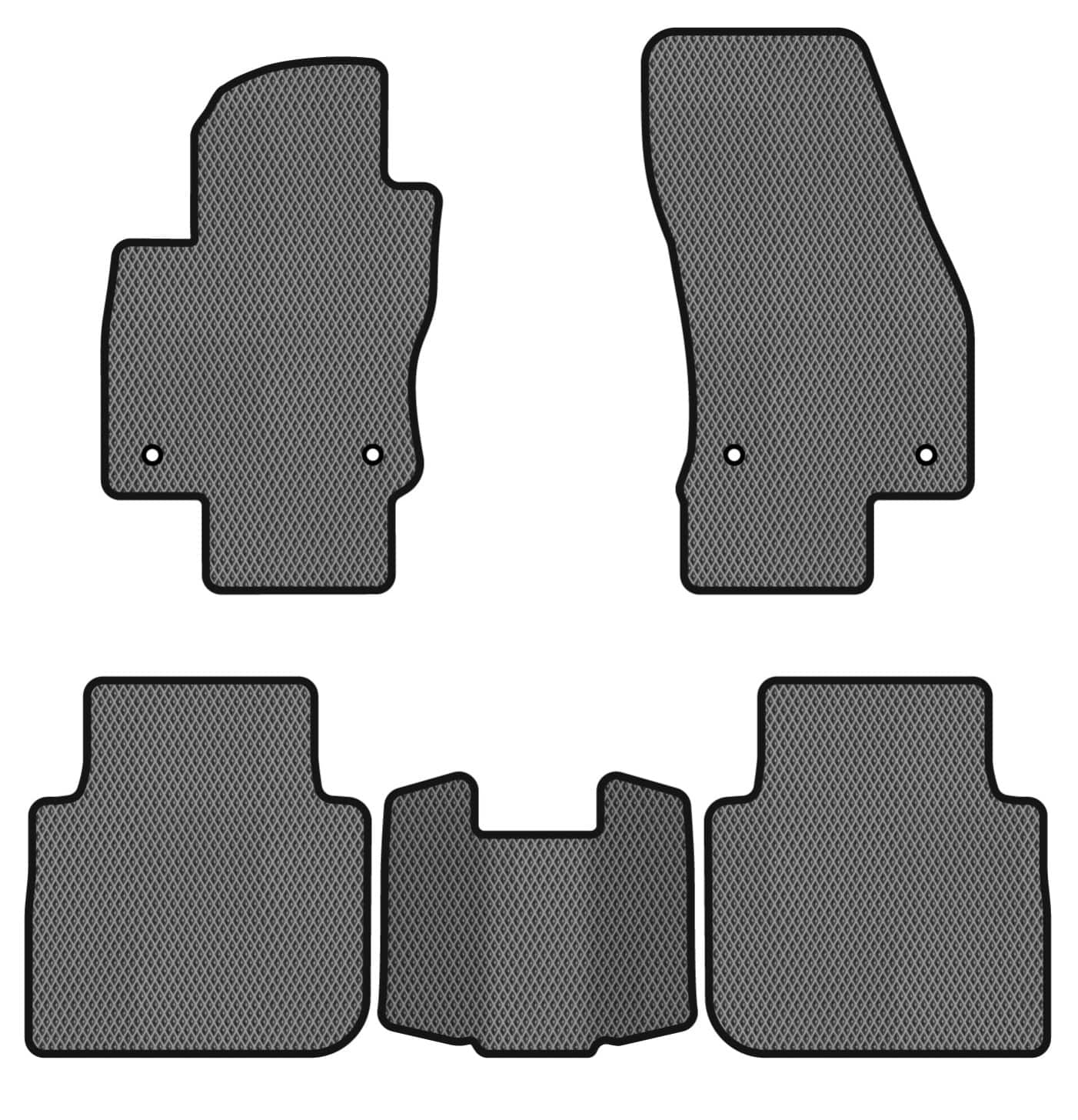 EVA коврики в салон авто EVAtech для Tiguan Allspace 5 seats Volkswagen 2016-2020 1 поколение SUV USA (VW13965CM5AV4RGB)