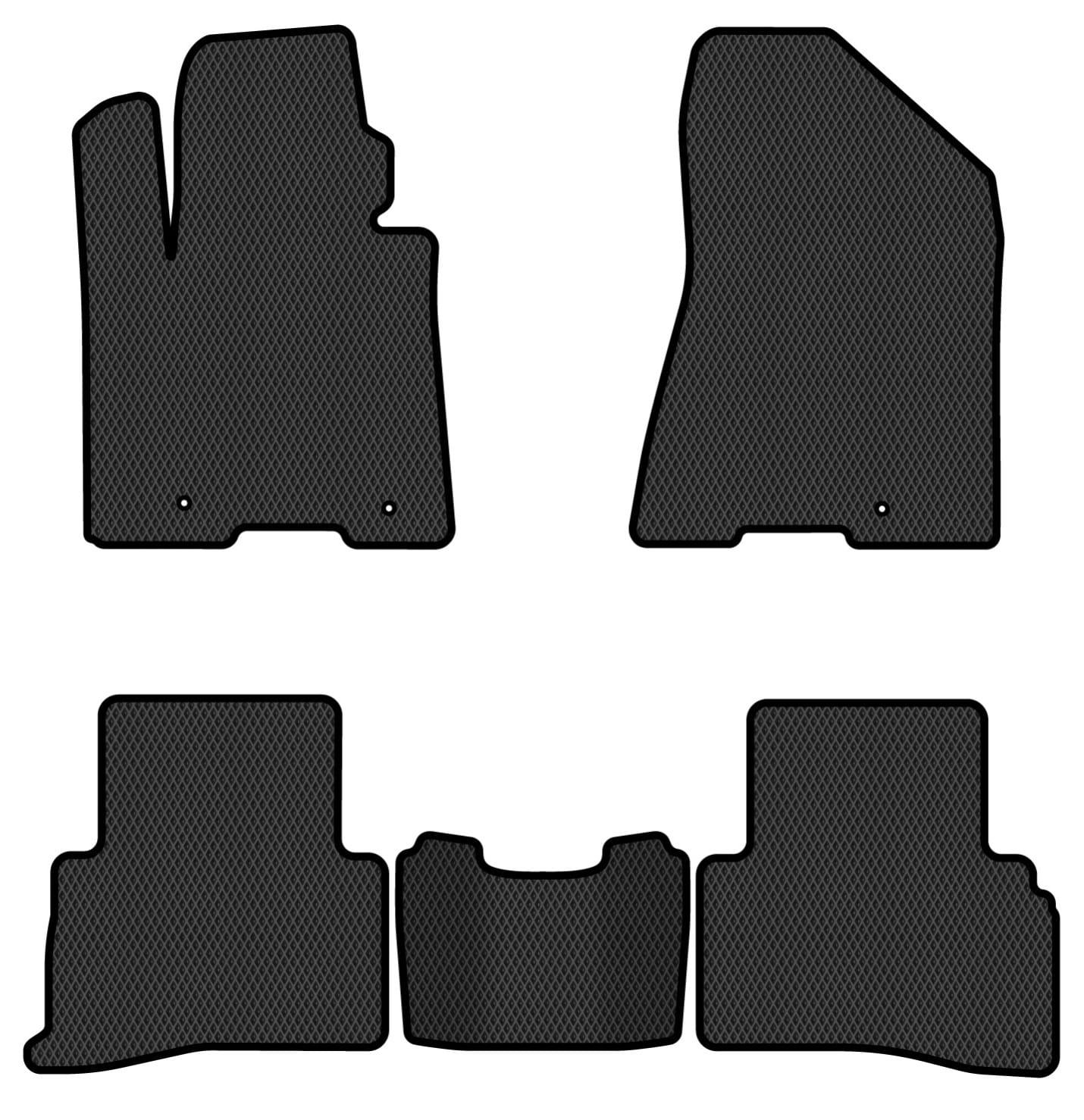 EVA коврики в салон авто EVAtech для Sportage (QL) Kia 2016-2021 4 поколение SUV EU (KI1358CV5LA3RBB)