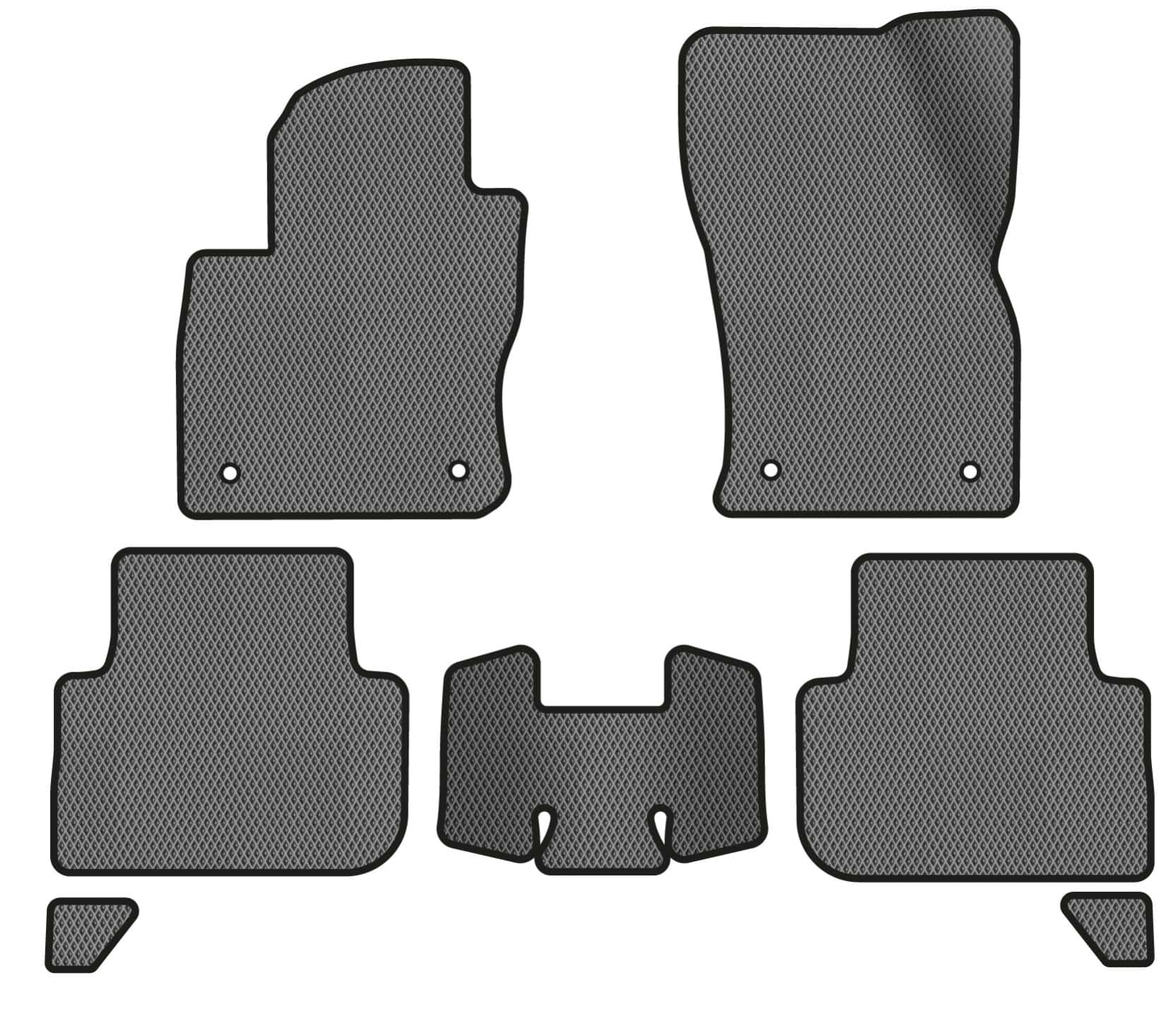 EVA коврики в салон авто EVAtech для Tiguan (Mk 2) Restyling Volkswagen 2020 2 поколение SUV EU (VW41380CP7AV4RGB)