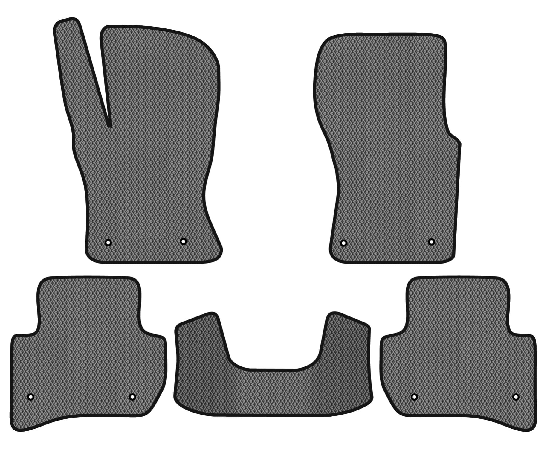 EVA коврики в салон авто EVAtech для F-Pace (X761) Jaguar 2016-2020 1 поколение SUV EU JR11180C5LA8RGB