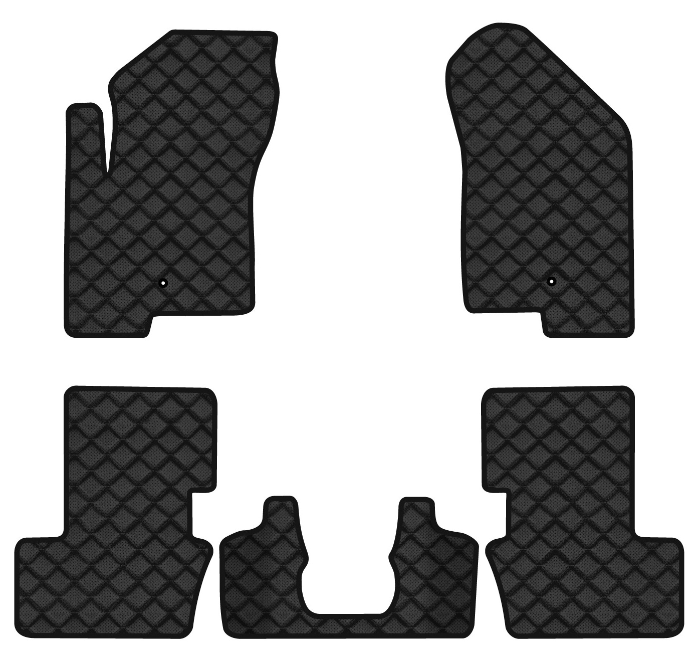 Коврики из экокожи в салон авто EVAtech для Patriot (MK74) Jeep 2006-2011 1 поколение SUV USA (JP1760CV5LA2BBB)