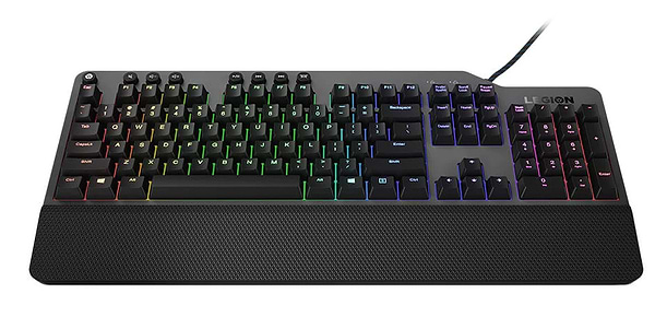 Фото - Клавіатура дротова ігрова Lenovo Legion K500 RGB Mechanical Gaming Keyboard UKR (GY41L16650)