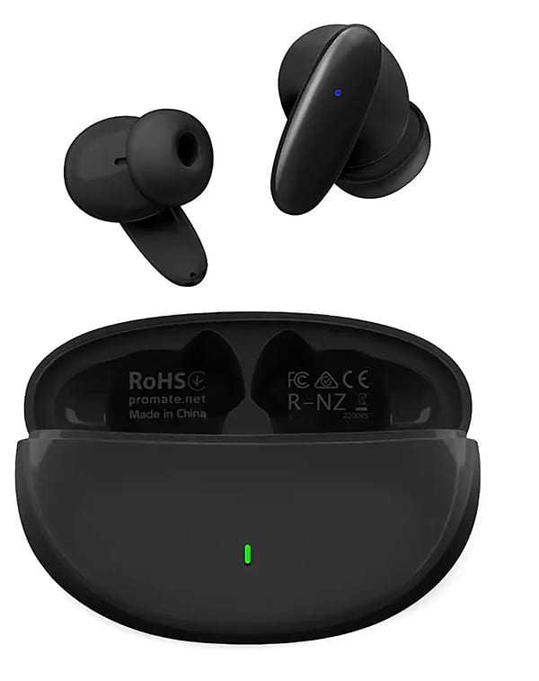 Фото - Наушники вкладыши беспроводные TWS Promate Lush Black