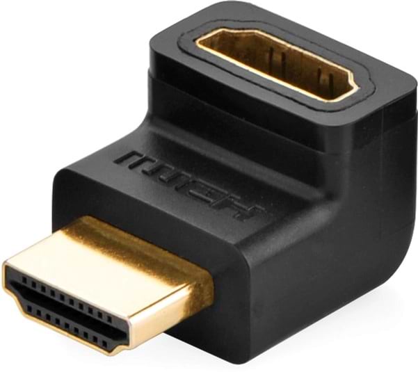 Перехідник HDMI UGREEN HD112 HDMI Male to Female Adapter Black (20110) - Фото 1