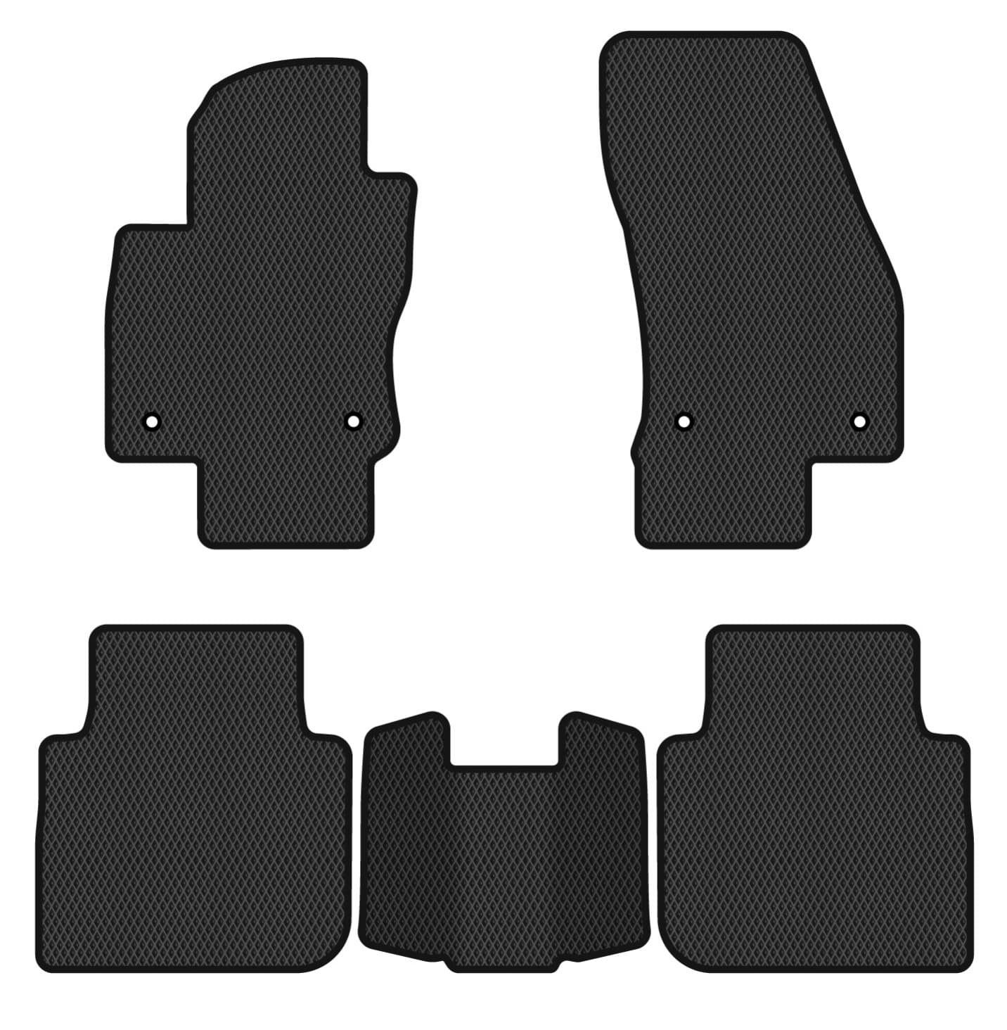 EVA коврики в салон авто EVAtech для Tiguan Allspace 5 seats Volkswagen 2016-2020 1 поколение SUV USA (VW13965CM5AV4RBB)