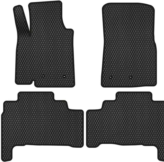 EVA коврики в салон авто EVAtech для LX 570 (URJ200) 7 seats Restyling Lexus 2012-2022 3 поколение SUV EU LS22174PC4TL4RBB