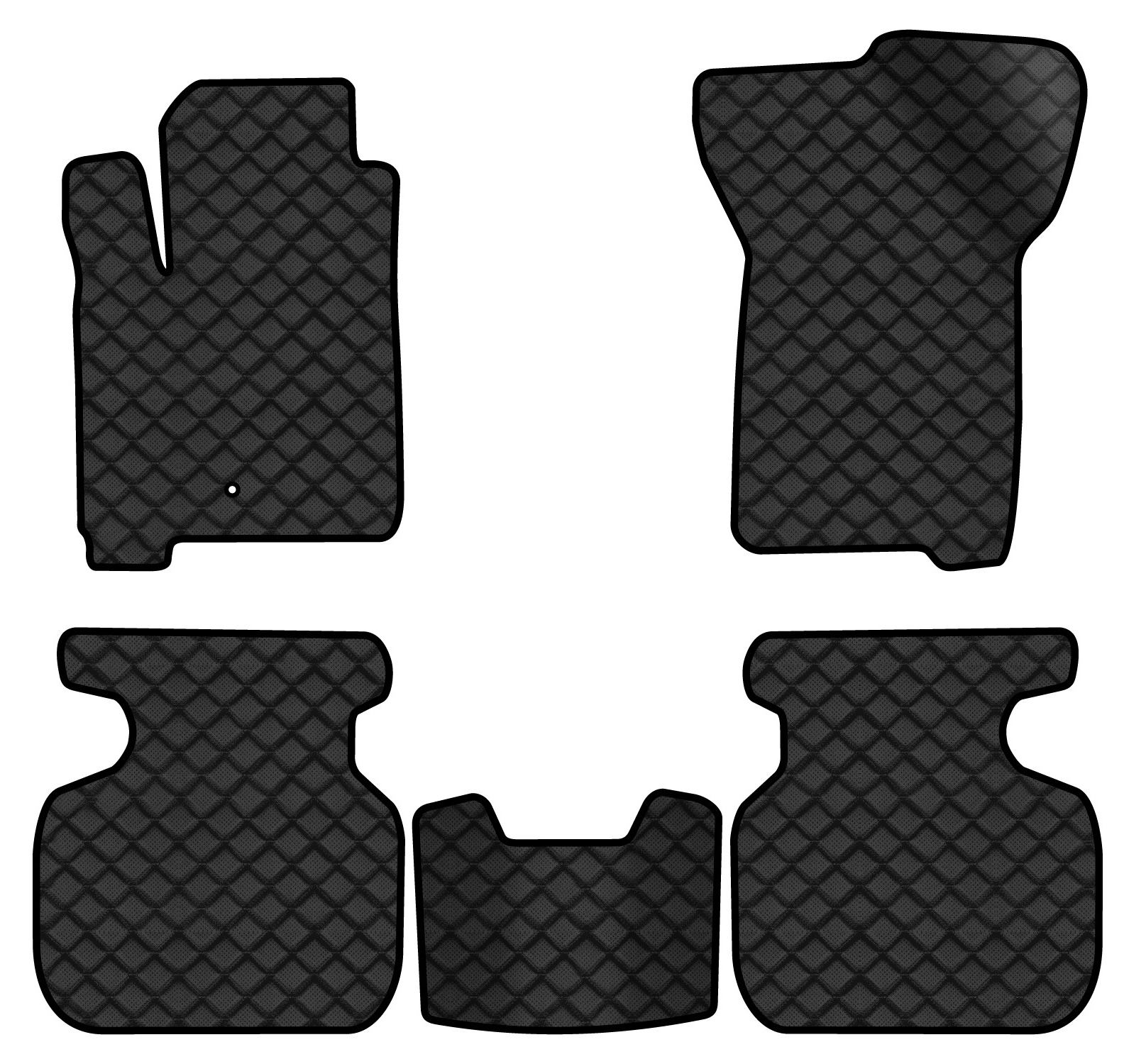 Коврики из экокожи в салон авто EVAtech ECO для Journey (1 clips) 5 seats Dodge 2007-2020 1 поколение SUV EU DE13389C5LA1BBB