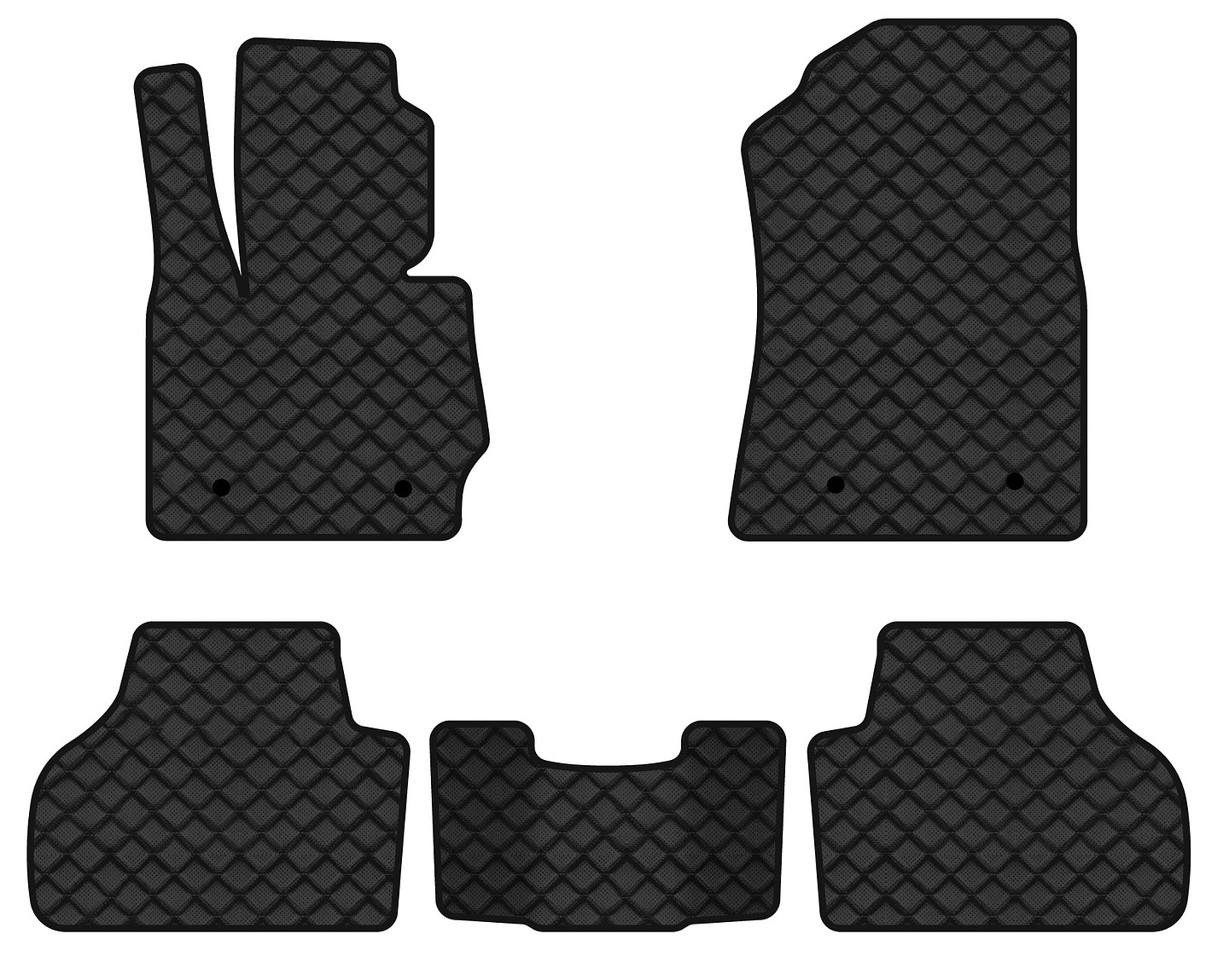 Килимки з екошкіри в салон авто EVAtech ECO для X3 (F25) BMW 2010-2017 2 покоління SUV USABM31393C5BW4BBB