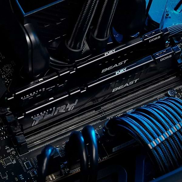 Фото - Память DDR Kingston DDR5 32Gb/6000 FURY Beast Black KIT (KF560C36BBEK2-32)