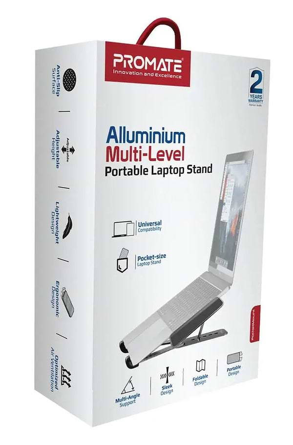 Фото - Підставка під ноутбук Promate Pocketmount Grey