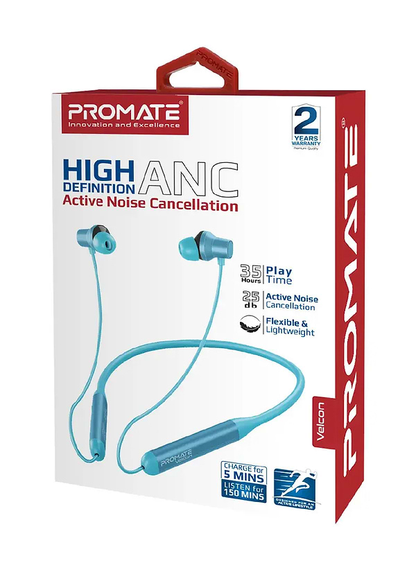 Фото - Наушники вкладыши беспроводные Promate Velcon.Blue