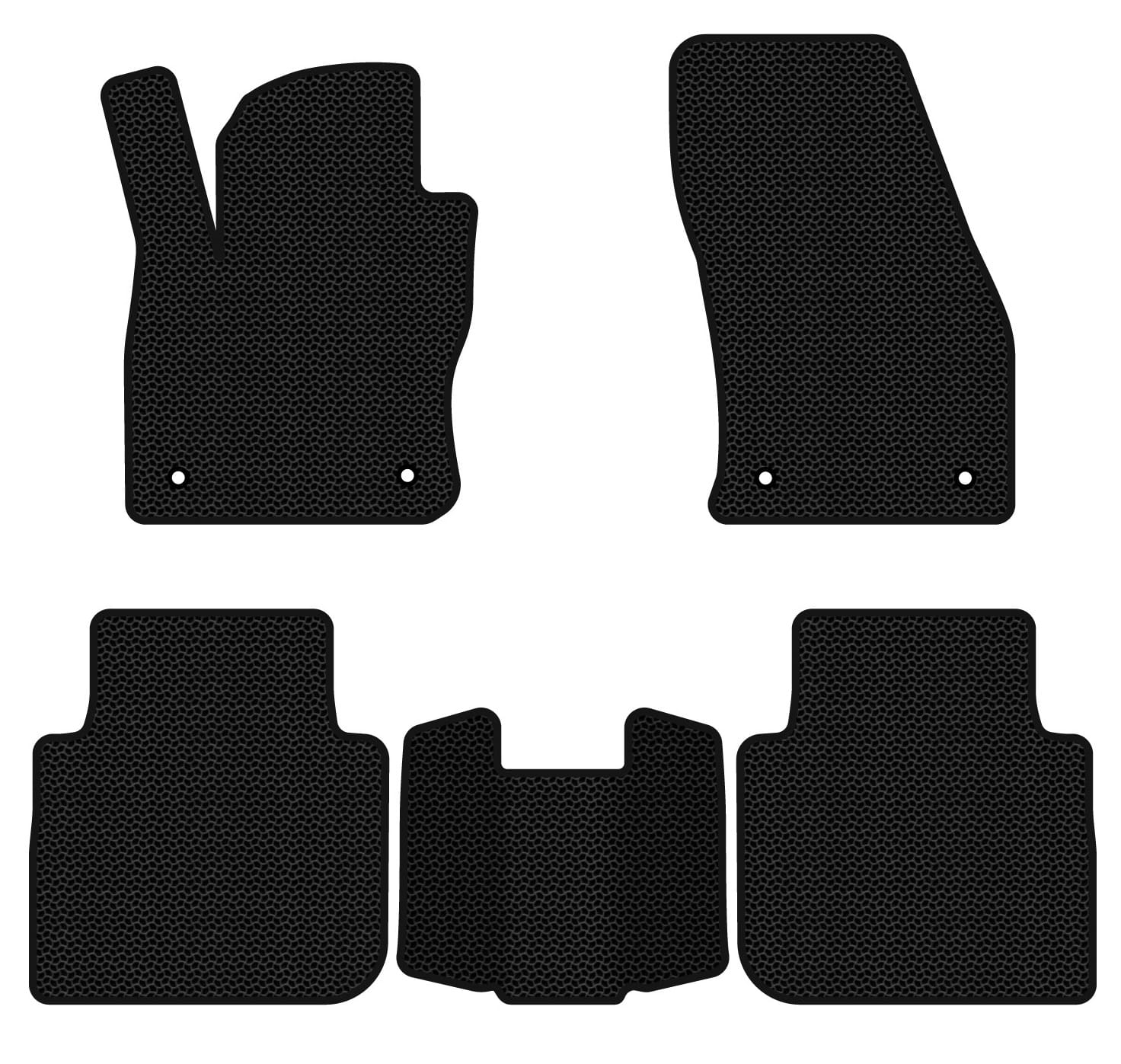 EVA коврики в салон авто EVAtech для Tiguan Allspace 5 seats Volkswagen 2016-2020 1 поколение SUV USA (VW13965CR5AV4KBB)