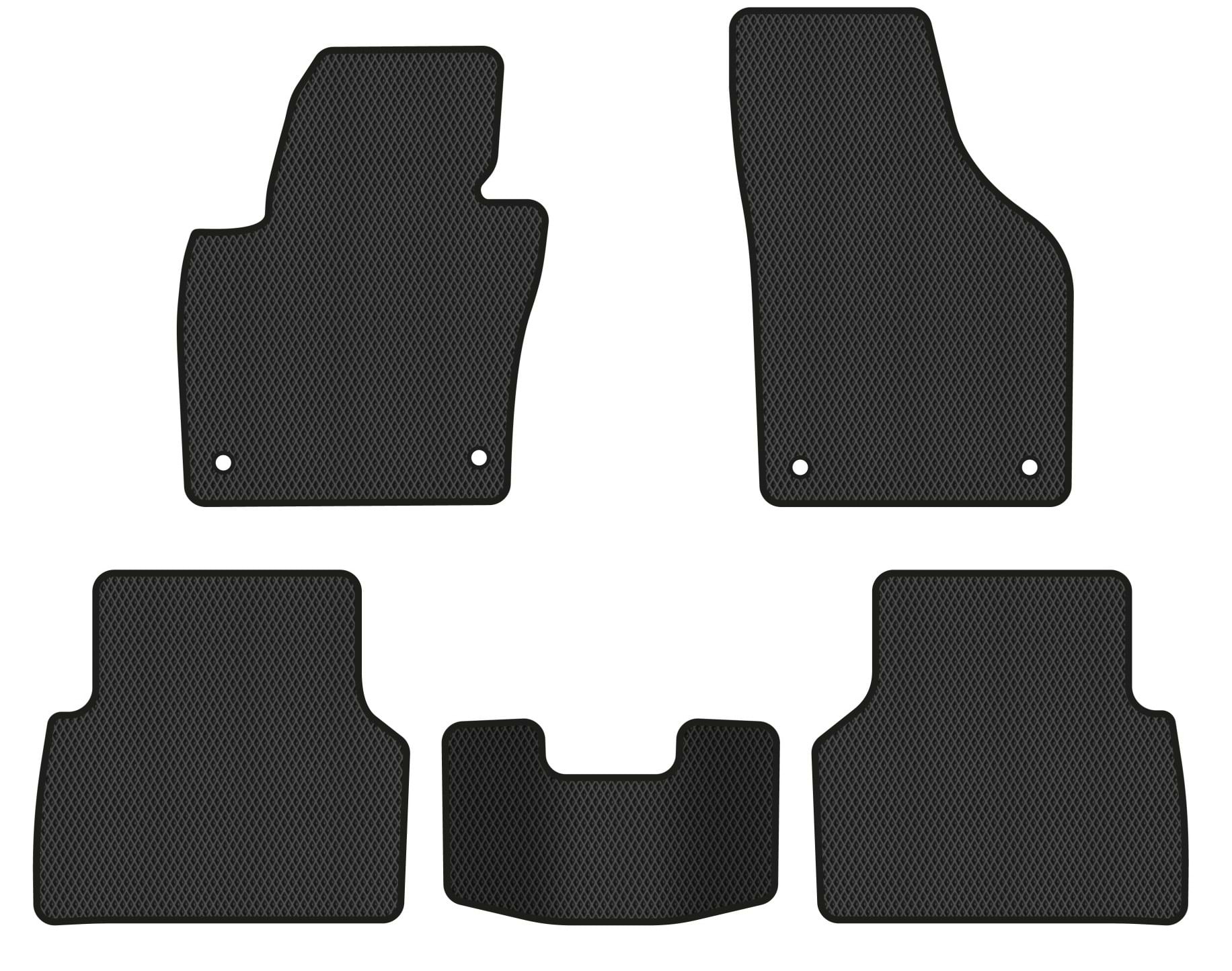 EVA килимки в салон авто EVAtech для Tiguan (NF) AT Volkswagen 2007-2018 1 покоління SUV EU (VW32872CS5RBB)