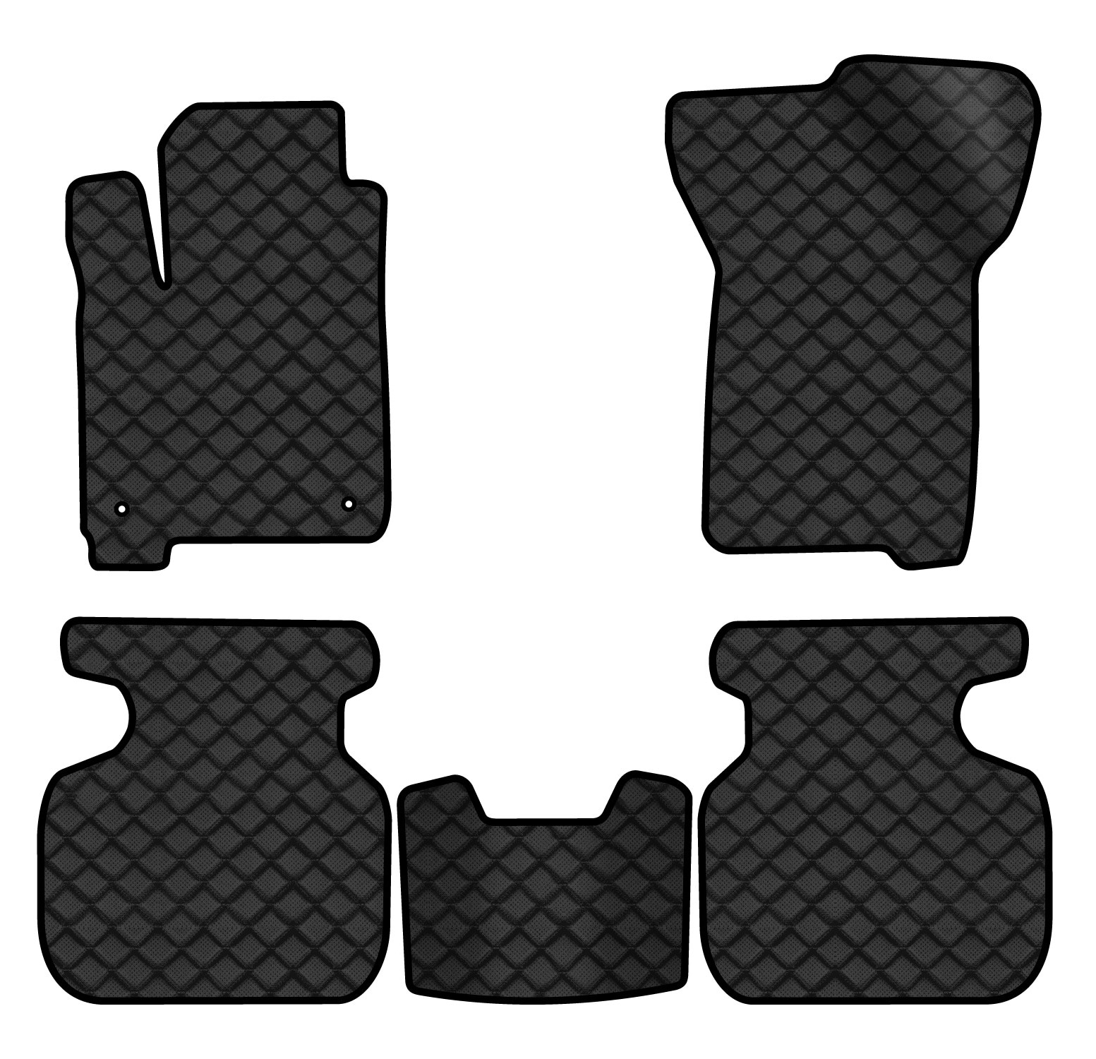 Коврики из экокожи в салон авто EVAtech ECO для Journey (2 clips) 7 seats Dodge 2007-2020 1 поколение SUV EU DE13387C5LA2BBB