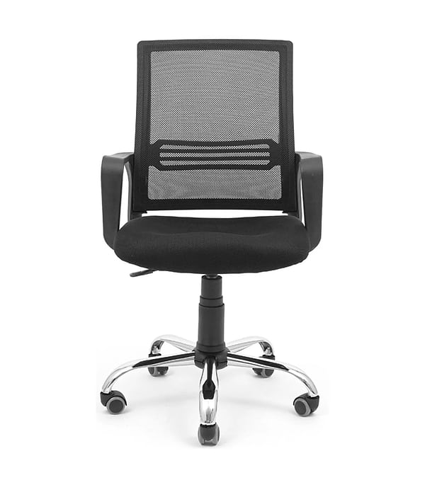 Фото - Крісло офісне Richman Джина Хром Піастра Сітка чорна