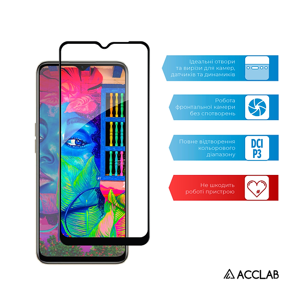 Фото - Захисне скло для смартфону ACCLAB Full Glue for Realme 10 5G Black (1283126551499)