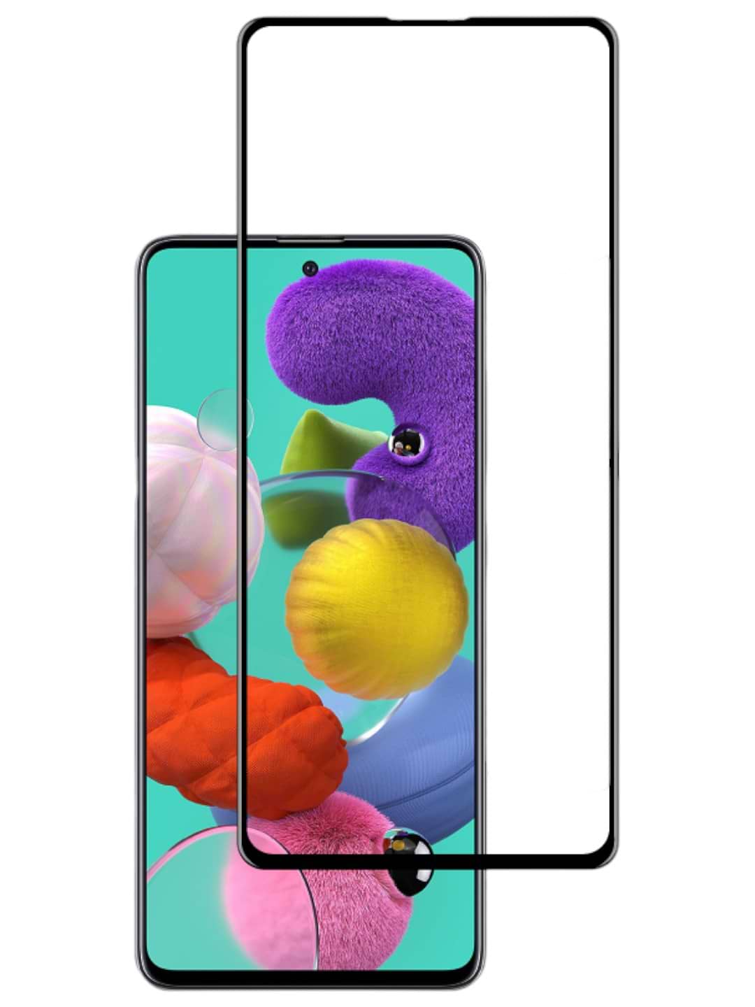 Защитное стекло для смартфона ACCLAB Full Glue for Samsung A71 Black (1283126508622)