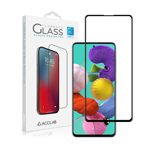 Фото - Защитное стекло для смартфона ACCLAB Full Glue for Samsung A71 Black (1283126508622)