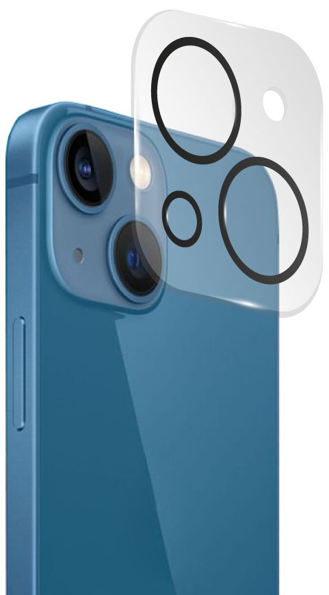 Захисне скло для смартфону Intaleo Camera Lens for Apple iPhone 13 mini / 13 Black (1283126565304)