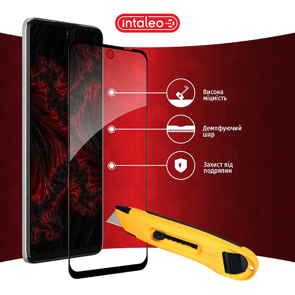 Фото - Защитное стекло для смартфона Intaleo Full Glue for MOTO G73 Black (1283126567315)
