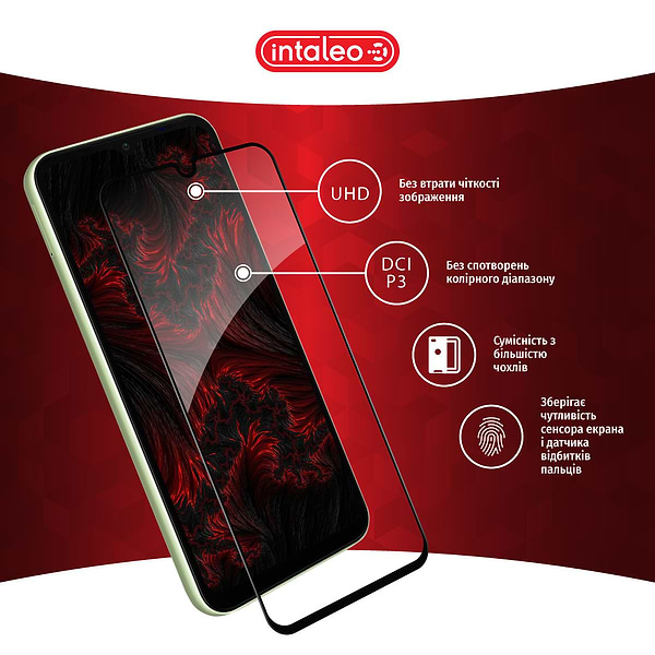 Фото - Захисне скло для смартфону Intaleo Full Glue for Samsung A14 (1283126559778)