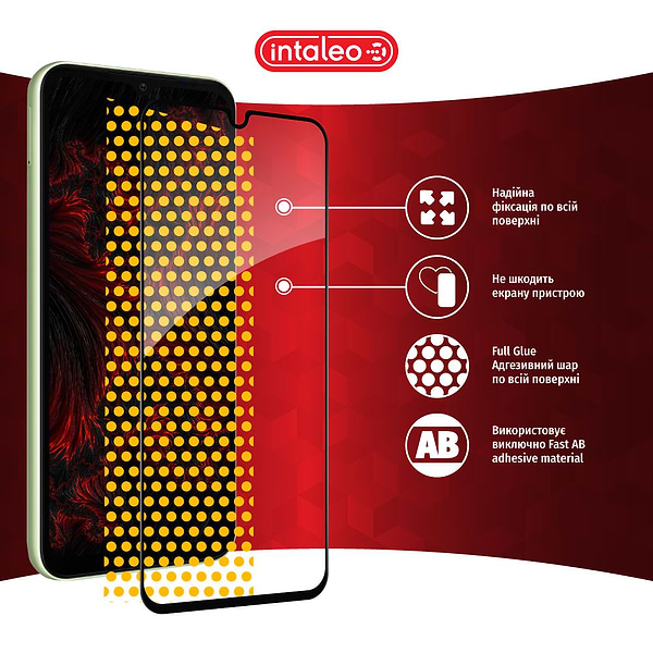 Фото - Захисне скло для смартфону Intaleo Full Glue for Samsung A14 (1283126559778)