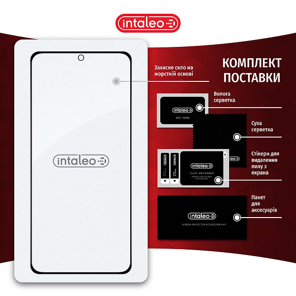 Фото - Защитное стекло для смартфона Intaleo Full Glue for Xiaomi 12T/12T Pro Black (1283126546433)