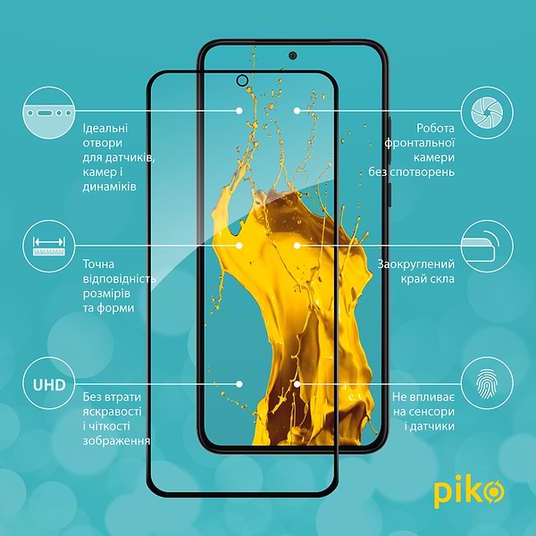 Фото - Захисне скло для смартфону Piko Full Glue for Moto Edge 30 Neo 
Black (1283126546716)