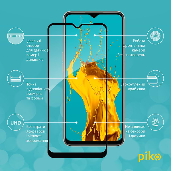 Фото - Захисне скло для смартфону Piko Full Glue for Realme 10 5G Black (1283126551550)