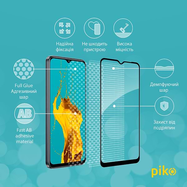 Фото - Захисне скло для смартфону Piko Full Glue for Realme 10 5G Black (1283126551550)