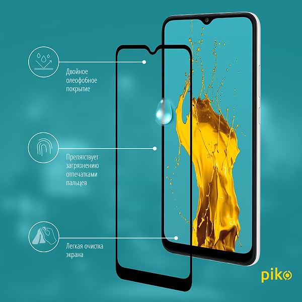 Фото - Захисне скло для смартфону Piko Full Glue for Samsung A02 (1283126509452)
