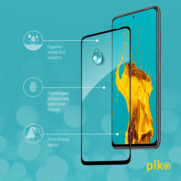 Фото - Захисне скло для смартфону Piko Full Glue for Xiaomi Poco M5S Black (1283126545160)