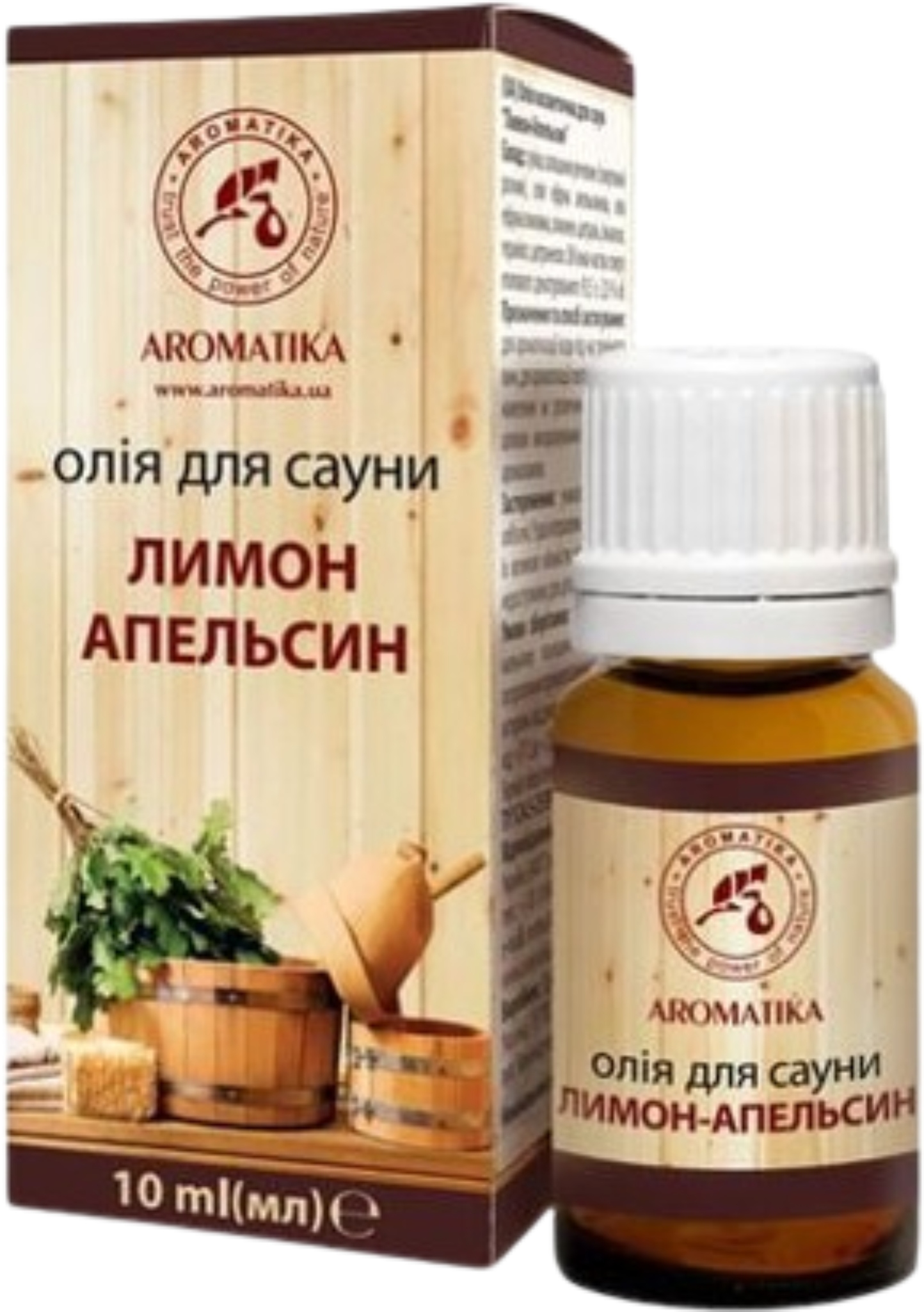 Олія для лазні та сауни Ароматика Апельсин-Лимон 10 мл (4820031057363) - Фото 1
