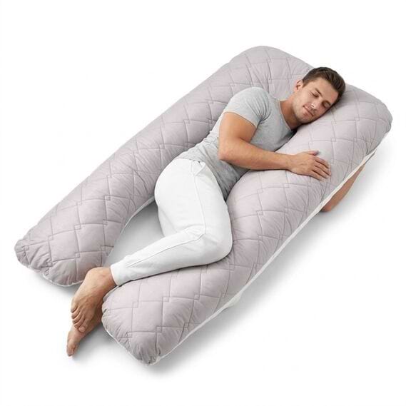 Подушка для майбутніх мам IDEIA П-подібна 140х75х20 см +нав. на блискавці (8-33724*001)