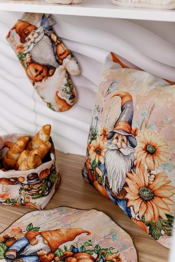 Фото - Прихватка-рукавиця Прованс Гарбузові гноми 32х15 см (036348)