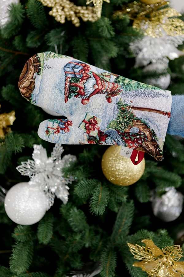 Фото - Прихватка-рукавица Прованс Рождественский костер 32х15 см (038402)