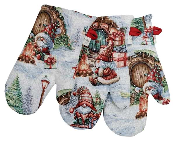 Фото - Прихватка-рукавица Прованс Рождественский костер 32х15 см (038402)