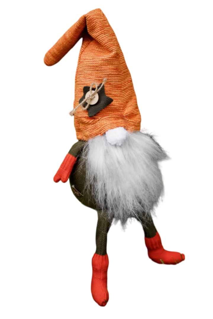 Декор New Year Гном Прованс гном-стоппер в колпаке з ніжками 37х22 см (037245) - Фото 1