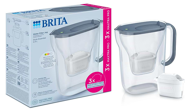 Фото - Фильтр-кувшин Brita Style Essential Mxpro серо-голубой + 3 картриджа