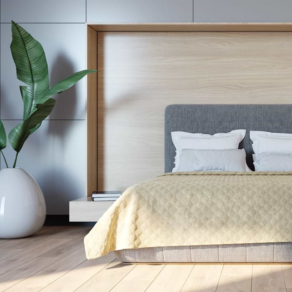 Покривало двоспальне ТЕП Velour 180х240 см Бежевий/Ромб круглий (4-00516_22456)