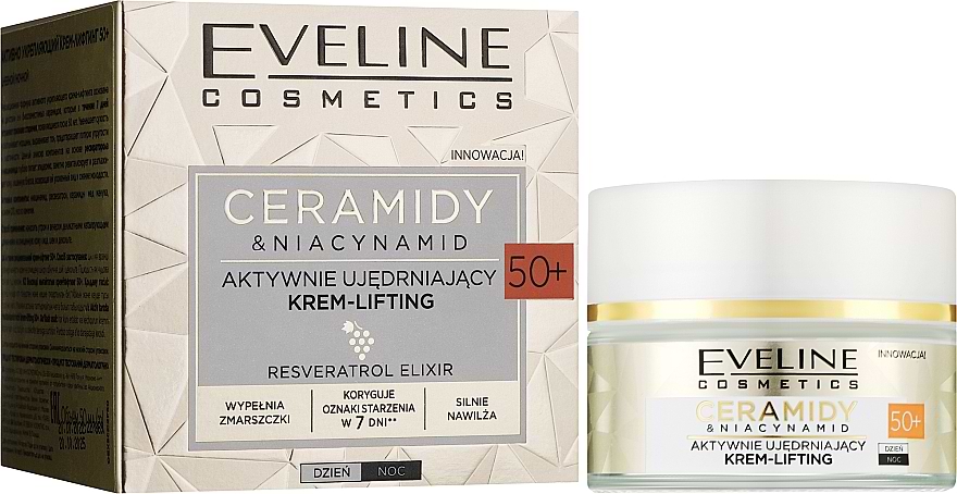 Крем для обличчя EVELINE 50+ Ceramidy & Niacynamid 50 мл (5903416049975)