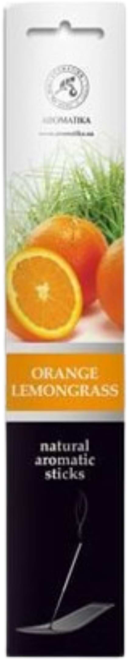 Ароматичні палички Ароматика Апельсин-Лемонграс, 8 шт (4820031055697) - Фото 1
