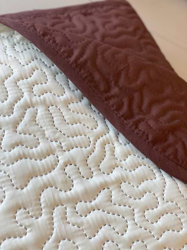 Фото - Покривало двоспальне Zastelli двостороннє паяне штучний шовк Молочно-Коричневе 210х240 см (20418)