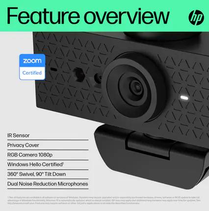 Фото - Веб-камера для комп'ютера HP 620 FHD (6Y7L2AA)