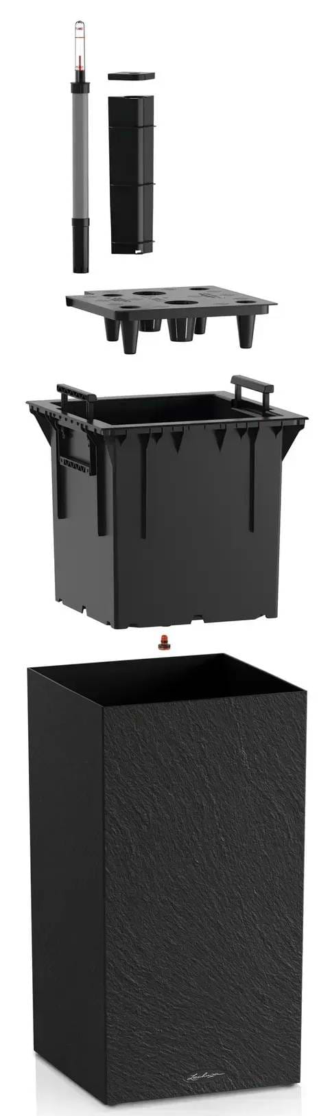 Фото - Вазон Lechuza Canto Slatestone High 30 темно-сірий 15936