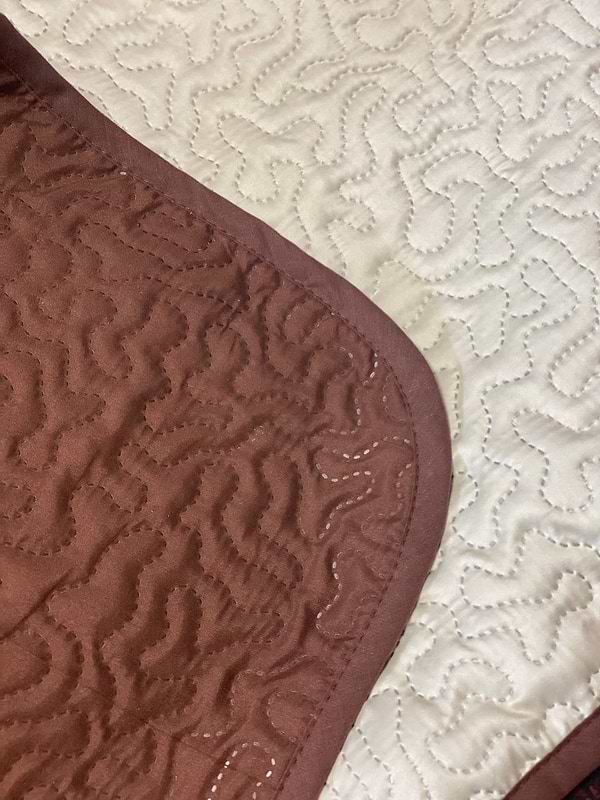 Фото - Покривало двоспальне Zastelli двостороннє паяне штучний шовк Молочно-Коричневе 210х240 см (20418)