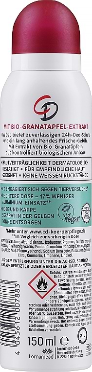 Фото - Дезодорант аерозольний CD Гранат 150 мл (4045612007883)